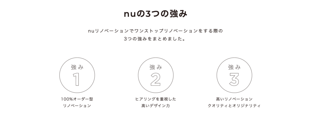 NUの3つの魅力